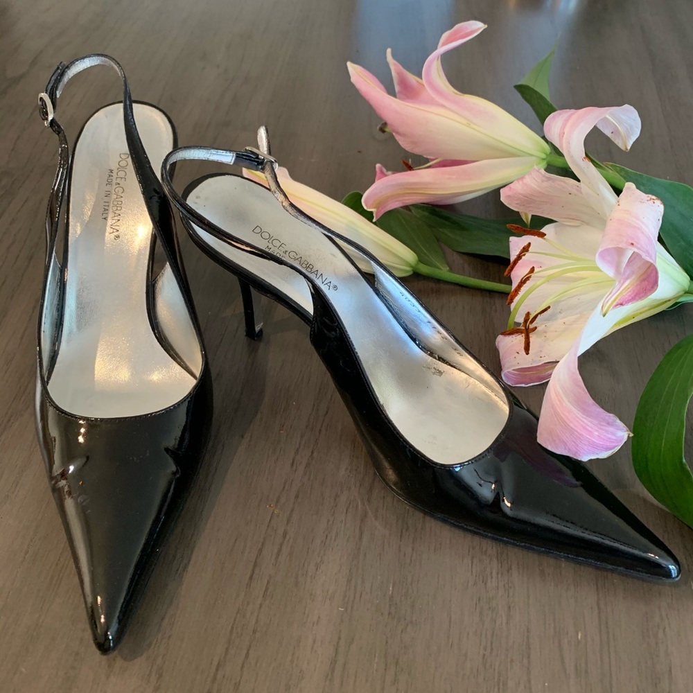 Dolce & Gabbana Pointed Toe Kitten Heels